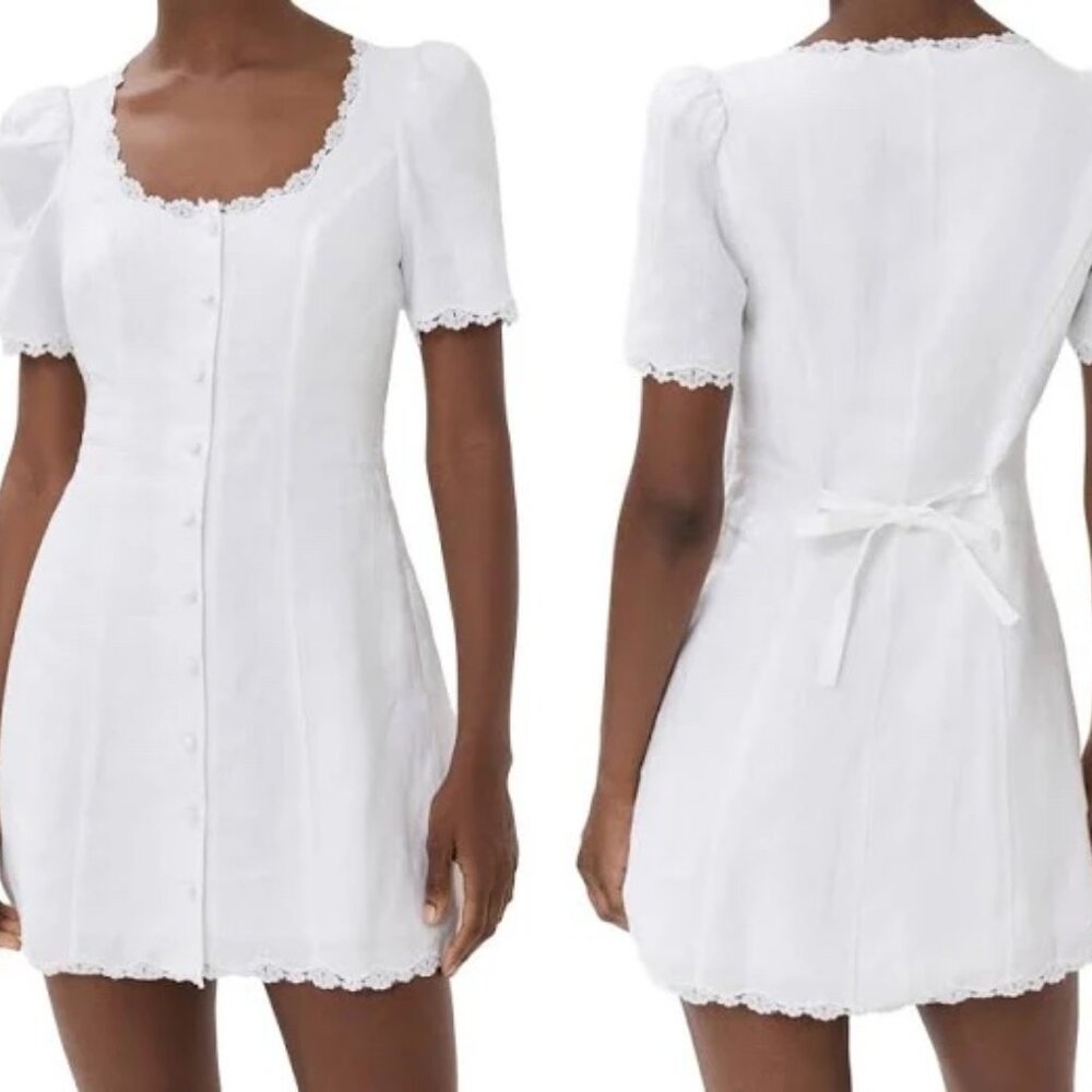Reformation Anabella Linen Mini Dress